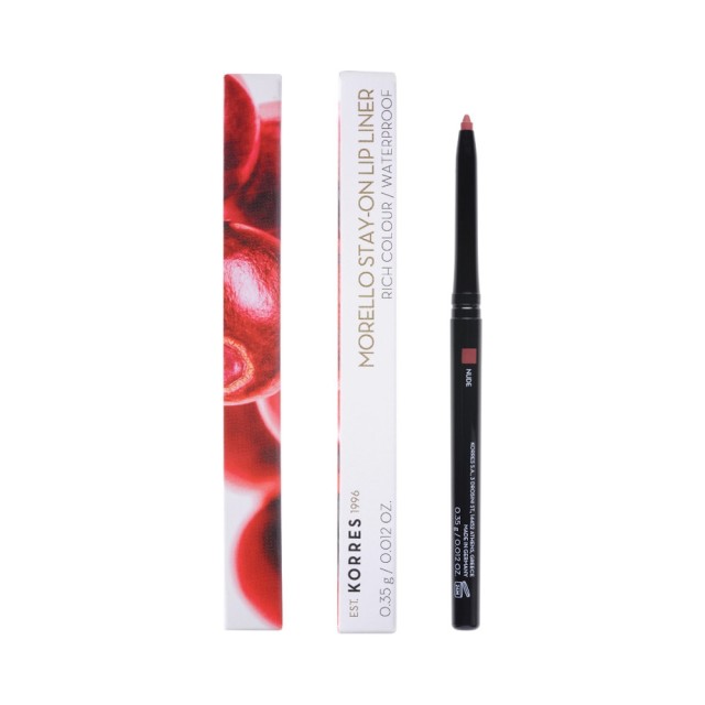 KORRES Μorello Stay On Lip Liner Μολύβι Χειλιών 01 Nude
