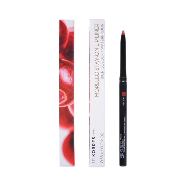 KORRES Μorello Stay On Lip Liner Μολύβι Χειλιών 03 Wine Red