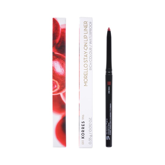 KORRES Μorello Stay On Lip Liner Μολύβι Χειλιών 03 Wine Red