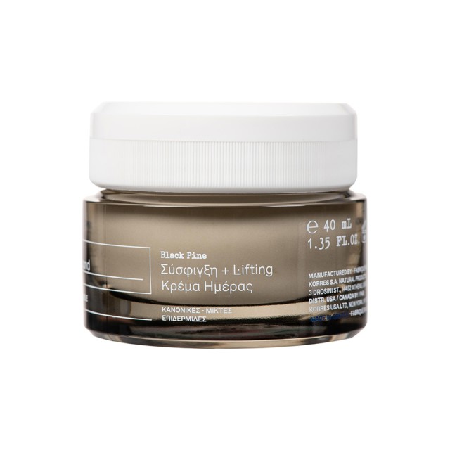 KORRES Black Pine Μαύρη Πεύκη 4D Κρέμα Ημέρας Σύσφιξης & Lifting για Κανονικές / Μικτές Επιδερμίδες 40ml