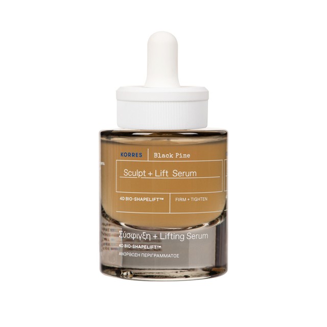KORRES Black Pine Serum Μαύρη Πεύκη 4D Ορός Προσώπου για Σύσφιγξη και Lifting 30ml