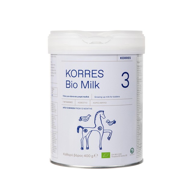 KORRES BIO Milk No3 Βιολογικό Αγελαδινό Γάλα για Βρέφη 12m+ 400gr