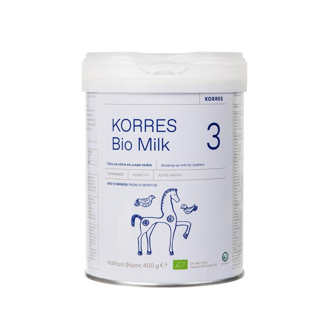 KORRES BIO Milk No3 Βιολογικό Αγελαδινό Γάλα για Βρέφη 12m+ 400gr
