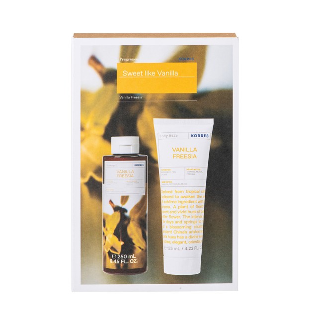 KORRES PROMO Vanilla Freesia Γαλάκτωμα Σώματος 125ml & Αφρόλουτρο 250ml