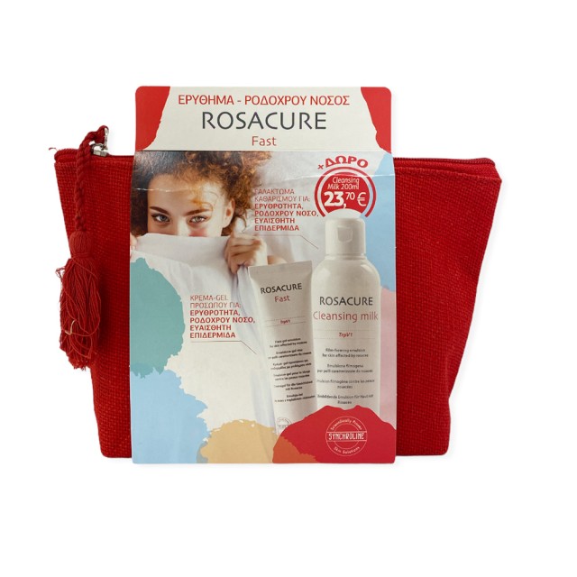 SYNCHROLINE Promo Rosacure Fast - Κρέμα Προσώπου Για Επιδερμίδες Με Ροδόχρο Νόσο 30ml & Rosacure Cleansing Milk - Καθαριστικό Γαλάκτωμα 200ml