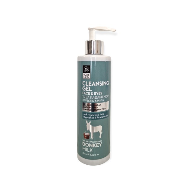 DONKEY MILK καθαριστικό τζελ προσώπου & ματιών 250ml