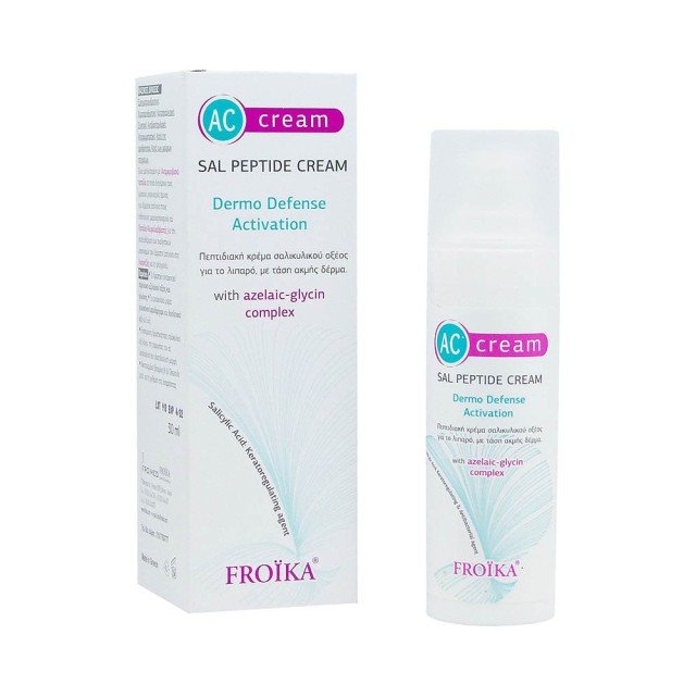 FROIKA AC Sal Peptide Cream Ενυδατική Κρέμα Προσώπου για την Ακνεϊκή Επιδερμίδα 30ml