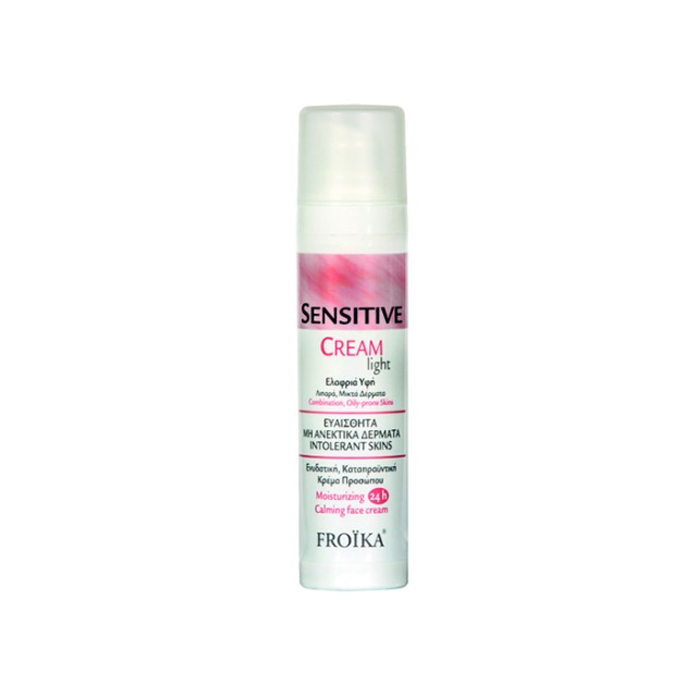 FROIKA Sensitive Cream Light Ενυδατική Κρέμα Προσώπου με Ελαφριά Υφή για Λιπαρά / Μικτά Δέρματα 50ml