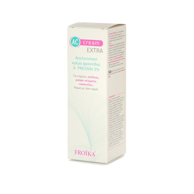 FROIKA AC Cream Extra Ενυδατική Κρέμα Προσώπου Για Την Ακνεϊκή Επιδερμίδα 30ml