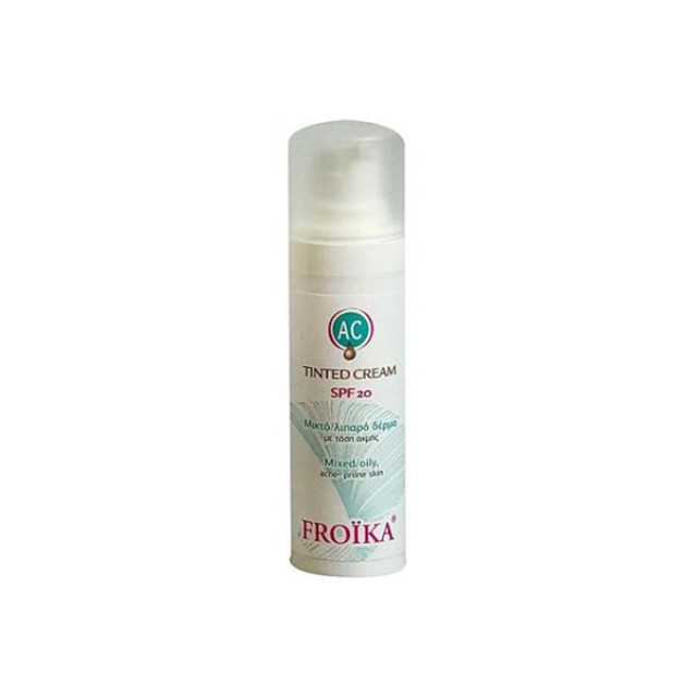 FROIKA AC Tinted Cream SPF20 Επικαλυπτική Κρέμα με Χρώμα 30ml