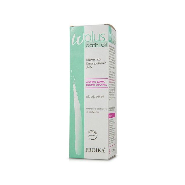 FROIKA Ω-Plus Bath Oil Ενυδατικό Μαλακτικό και Καταπραϋντικό Λάδι για το Ξηρό και Ατοπικό Δέρμα 200ml