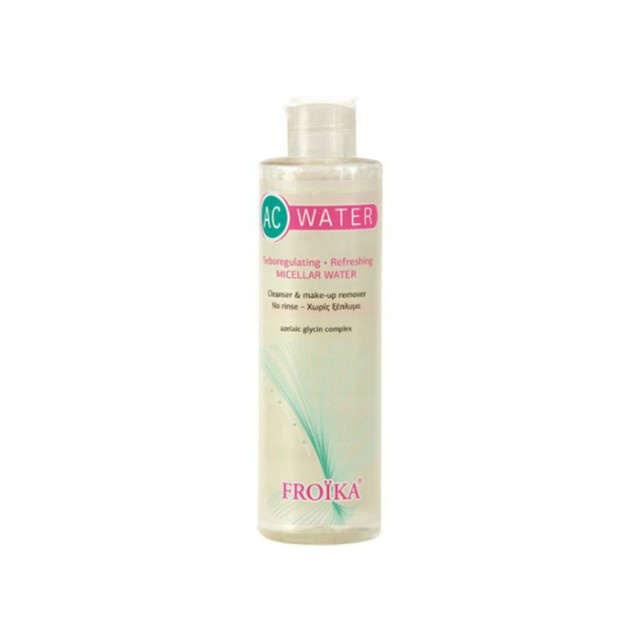 FROIKA AC Micellar Water Νερό Καθαρισμού Ντεμακιγιάζ με Σμηγματορυθμιστική Δράση 200ml