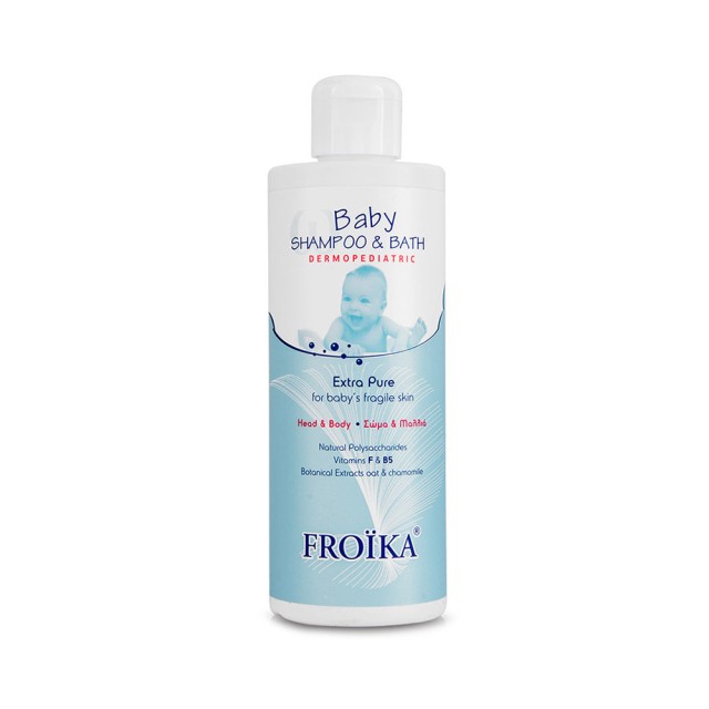 FROIKA Baby Shampoo & Bath Βρεφικό-Παιδικό Σαμπουάν και Αφρόλουτρο 400ml