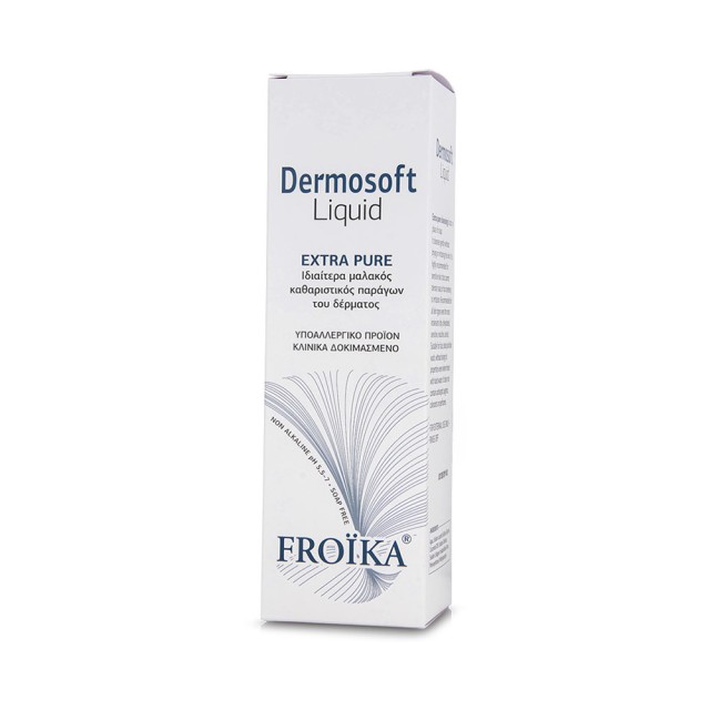 FROIKA Dermosoft Liquid Extra Pure Ήπιο Καθαριστικό για Πρόσωπο & Σώμα 200ml