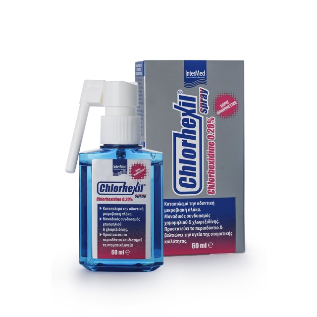 INTERMED Chlorhexil Spray Στοματικό Διάλυμα κατά της Πλάκας 60ml