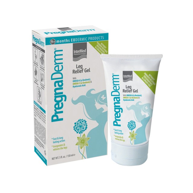 INTERMED Pregnaderm Leg Relief Γέλη Ανακούφισης Κουρασμένων Ποδιών 150ml
