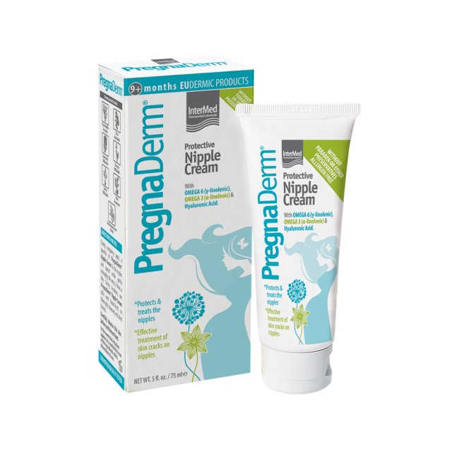 INTERMED Pregnaderm Protective Nipple Cream Κρέμα Προστασίας των Θηλών 75ml