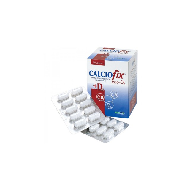 INTERMED Calciofix 600mg + 200IU D3 Συμπλήρωμα Ασβεστίου 90 Δισκία