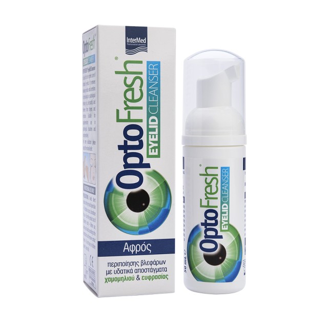 INTERMED Optofresh Eyelid Cleanser Αφρός Περιποίησης Βλεφάρων 50ml