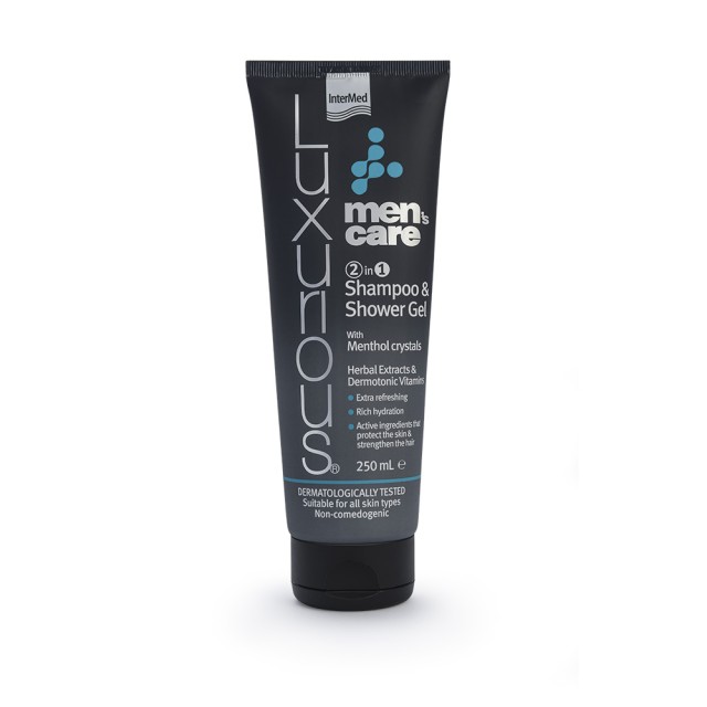 INTERMED Luxurious Men’s Care 2 in 1 Shampoo & Shower Gel Ανδρικό Σαμπουάν & Αφρόλουτο 250ml