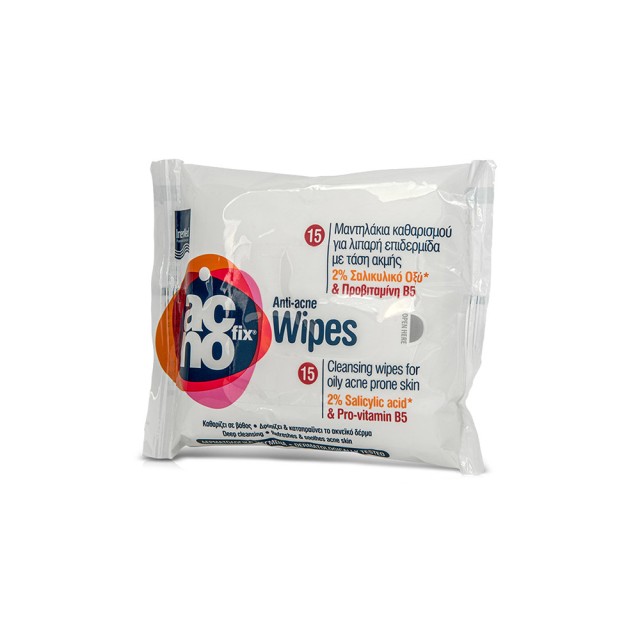INTERMED Acnofix Anti-Acne Μαντηλάκια Κατά της Ακμής 15τεμ