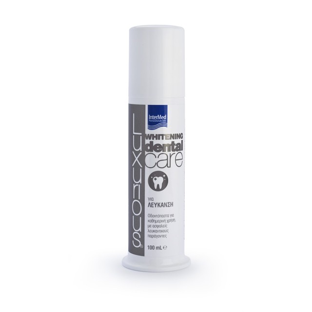 INTERMED Luxurious Dental Care Whitening Οδοντόκρεμα για Καθημερινή Χρήση με Ασφαλείς Λευκαντικούς Παράγοντες 100ml