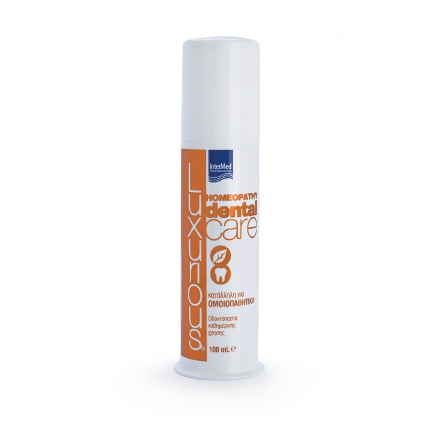 INTERMED Luxurious Dental Homeopathy Toothpaste Οδοντόκρεμα Κατάλληλη για Ομοιοπαθητική 100ml