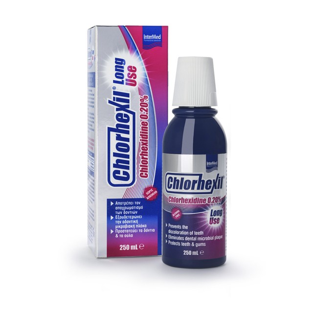INTERMED Chlorhexil 0.20% Στοματικό Διάλυμα Χλωρεξιδίνης κατά της Πλάκας 250ml