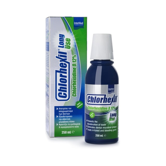 INTERMED Chlorhexil 0.12% Στοματικό Διάλυμα Χλωρεξιδίνης κατά της Πλάκας 250ml
