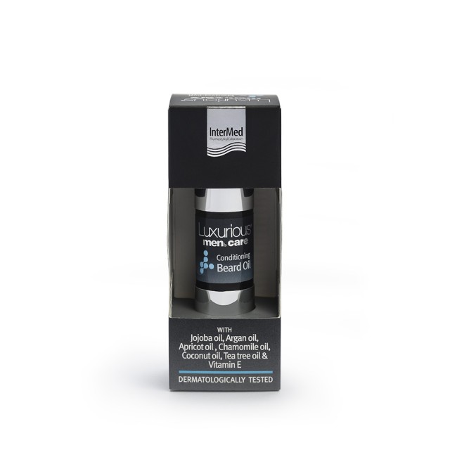 INTERMED Luxurius Mens Care Conditioning Beard Oil Μαλακτικό Λάδι για τα Γένια 15ml