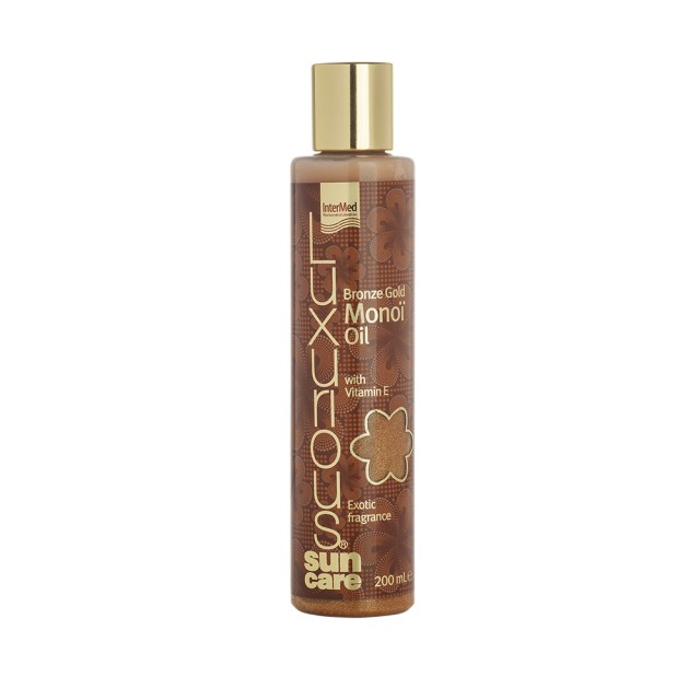 INTERMED Luxurious Sun Care Monoi Oil Λάδι για Έντονο Μαύρισμα και Ενυδάτωση 200ml
