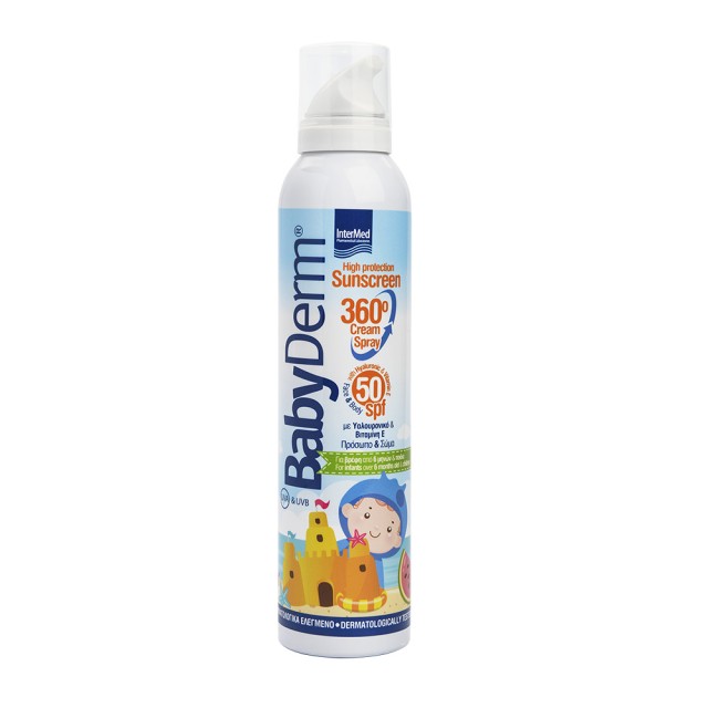INTERMED Babyderm Βρεφικό Παιδικό Αντηλιακό Προσώπου & Σώματος 200ml