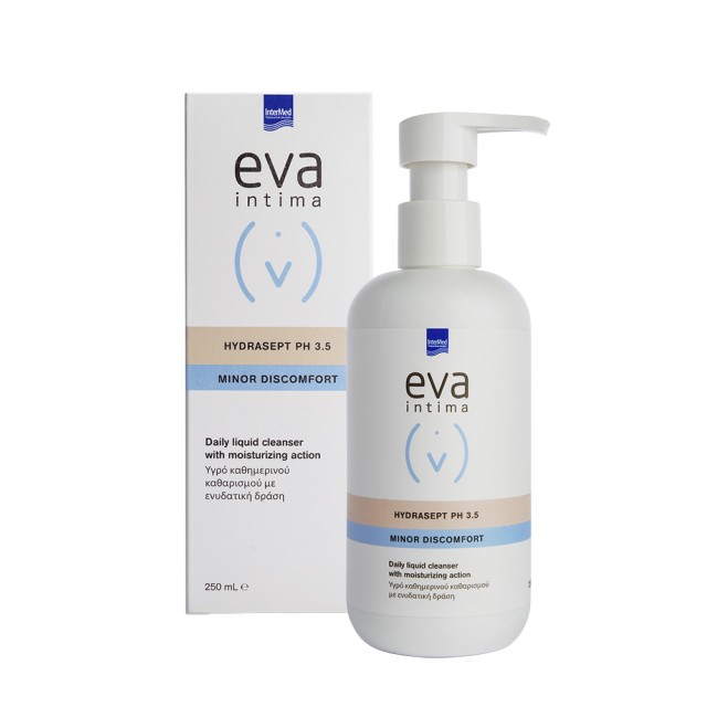 INTERMED Eva Intima Hydrasept pH 3.5 Minor Discomfort Υγρό Καθαρισμού Για Την Ευαίσθητη Περιοχή 250ml
