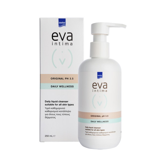 INTERMED Eva Intima Original pH 3.5 Daily Wellness Υγρό Καθημερινού Καθαρισμού της Ευαίσθητης Περιοχής 250ml