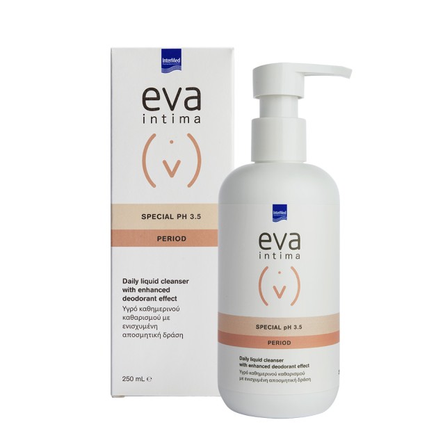 INTERMED Eva Intima Special pH 3.5 Wash Υγρό Καθαρισμού της Ευαίσθητης Περιοχής με Ενισχυμένη Αποσμητική Δράση 250ml