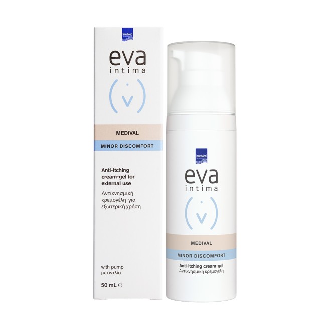 INTERMED Eva Intima Minor Discomfort Medival Αντικνησμική Κρεμογέλη για την Ευαίσθητη Περιοχή 50ml
