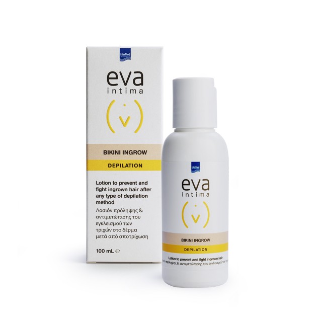 INTERMED Eva Intima Bikini Ingrow Lotion Depilation Ενυδατική Λοσιόν Πρόληψης και Αντιμετώπισης της Θυλακίτιδας για Μετά την Αποτρίχωση 100ml