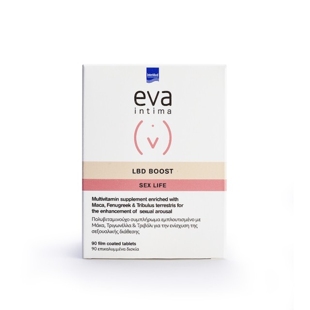 INTERMED Eva Intima Lbd Boost Πολυβιταμινούχο Συμπλήρωμα Διατροφής για την Ενίσχυση της Σεξουαλικής Διάθεσης 90 ταμπλέτες