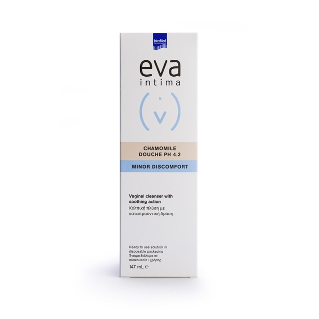 INTERMED Eva Douche Chamomile pH 4.2 Καθαριστικό Για Κολπικές Πλύσεις 147ml