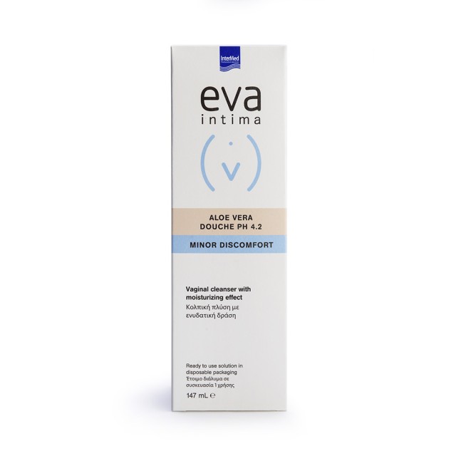 INTERMED Eva Douche Aloe Vera pH 4.2 Καθαριστικό Για Κολπικές Πλύσεις 147ml
