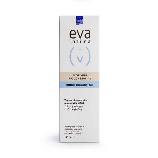 INTERMED Eva Douche Aloe Vera pH 4.2 Καθαριστικό Για Κολπικές Πλύσεις 147ml