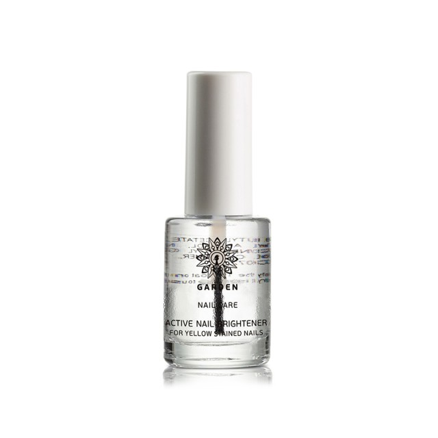 GARDEN Nail Care Active Nail Brightener για Κιτρινισμένα ή με Δυσχρωμίες Νύχια 10ml