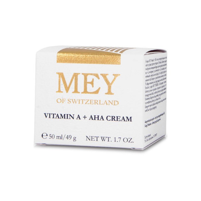 MEY Vitamin A+ AHA Κρέμα Αντιγήρανσης Για Ξηρές Επιδερμίδες 50ml