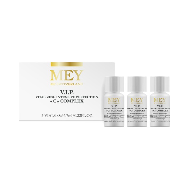MEY V.I.P. C Complex Ορός αντιγήρανσης με βιταμίνη C 5% για όλους τους τύπους επιδερμίδας 3x6.7ml