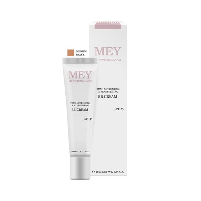 MEY BB Tone Correcting & Moisturising Cream Medium SPF25 Ενυδατική Κρέμα Με Χρώμα Και Αντηλιακό Δείκτη Προστασίας 40ml