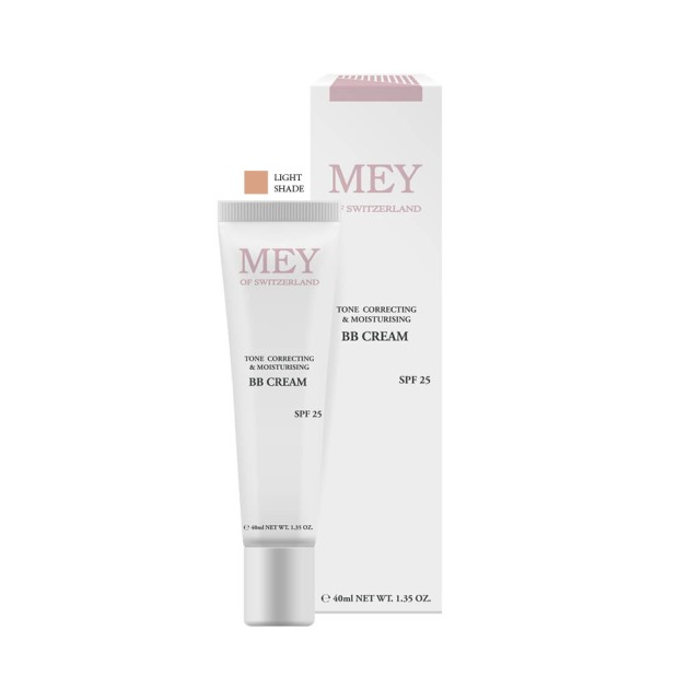 MEY BB Tone Correcting & Moisturising Cream Light SPF25 Ενυδατική Κρέμα με Χρώμα & Αντηλιακό Δείκτη Προστασία 40ml