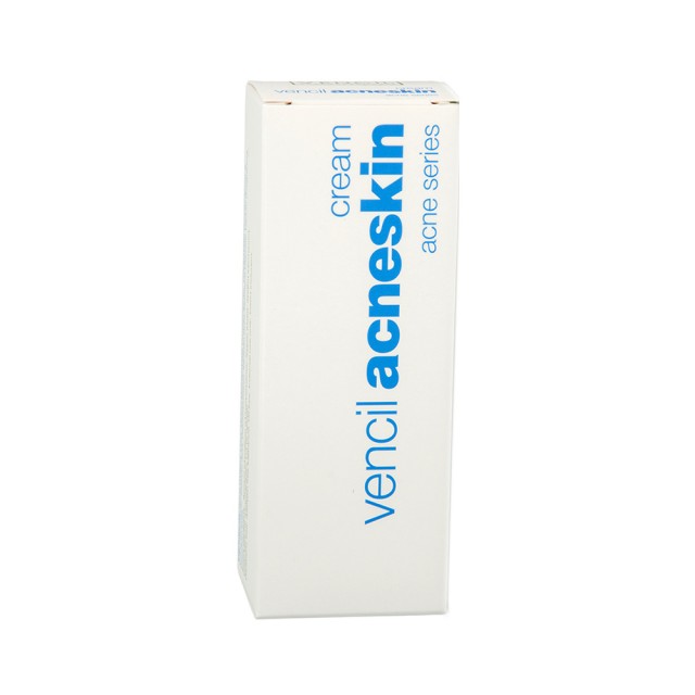 VENCIL Acneskin Cream Κρέμα Προσώπου Για Μείωση Λιπαρότητας & Ερυθρότητας 30ml