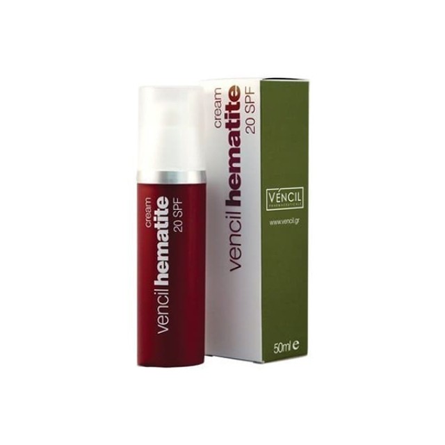 VENCIL Hematite Cream SPF20 Κρέμα Προσώπου Ημέρας για Αντιγήρανση, Σύσφιξη & Πανάδες 30ml