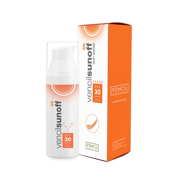VENCIL sunoff cc cream spf30 Αντηλιακή Κρέμα Κατά των Χρωματικών Ατελειών 50ml
