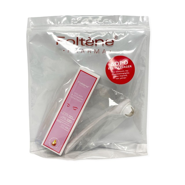FOLTENE PHARMA Eyelash And Eyebrow Treat Αγωγή Ενδυνάμωσης για Βλεφαρίδες & Φρύδια 6.5ml & Δώρο Eye Massager